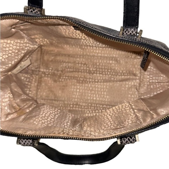 KATE SPADE New York Parliament Snake Print Top Handle with Crossbody Strap - Picture 10 of 11